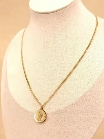 빈티지 골드 체인 코인 앤티크 목걸이 2mm