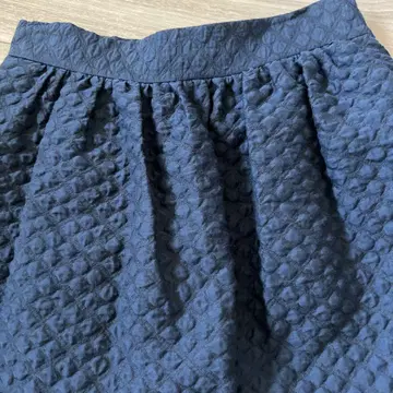 ZARA 블록 롱 플레어 스커트 네이비 XS