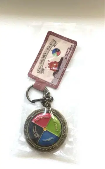 하울의 움직이는 성 빙글빙글 색깔 원반 키링