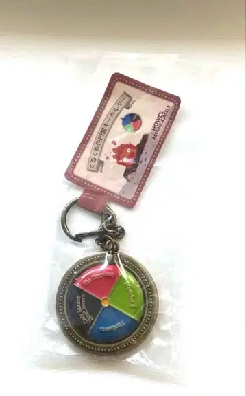 하울의 움직이는 성 빙글빙글 색깔 원반 키링