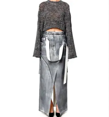 RENE 아이레네 Droopits Belt 데님 Skirt 36