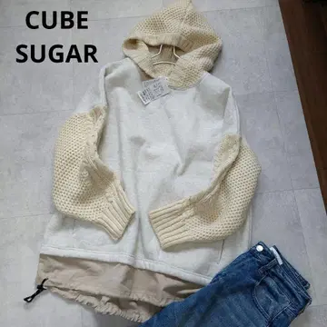 택 포함 새상품 CUBE SUGAR 후디 풀오버 이소재 도킹 속기모
