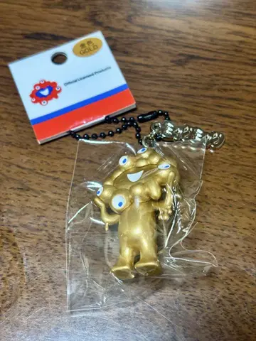 오사카 간사이 엑스포 입체 PVC 키링 미야쿠미야쿠 골드 골드 컬러