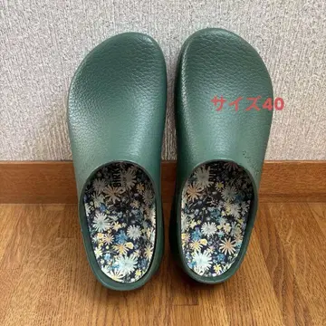 Birkenstock 그린 클로그 샌들 40 사이즈