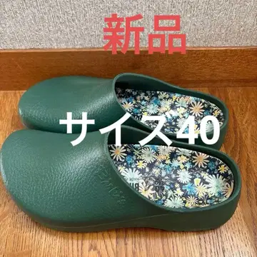 Birkenstock 그린 클로그 샌들 40 사이즈
