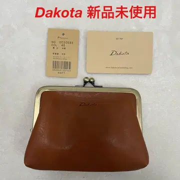 미사용 새상품 Dakota 다코타 라르고 가마구치 지갑 카멜 브라운