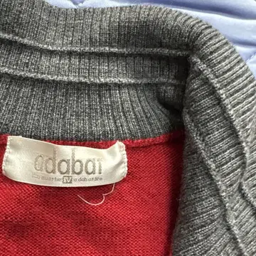 adabai 빨간색 집업 스웨터