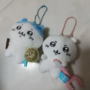 하치와레 치이카와 (먼작귀) 덜덜즈 라멘 토벌봉 봉제 인형 마스코트 세트