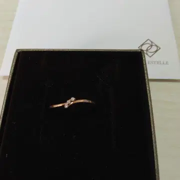 As-me ESTELLE 다이아몬드 반지 K10PG 9호 사이즈
