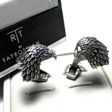 tac180 타테오시안 커프 링크스 메카니컬 애니멀 실버 이글