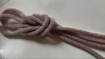 연보라색 (탁한 핑크 펄) 비즈 허리띠