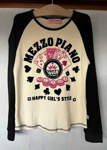 [새상품급] mezzo piano 긴팔 티셔츠