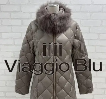 새상품급 Viaggio Blu 베이지 다운 자켓