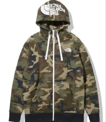 THE NORTH FACE TNF 카모 풀 집업 후드티 L 사이즈