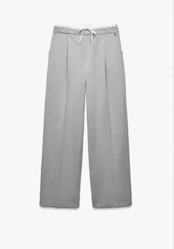 새상품 ZARA 와이드 레그 팬츠 더블 허리 밴딩