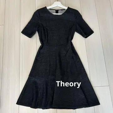 띠어리 theory 플레어 원피스 차콜 그레이 가을/겨울 단정한