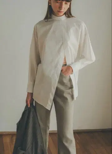 CLANE 더블 페이스 슬릿 셔츠 사이즈 1 클라네
