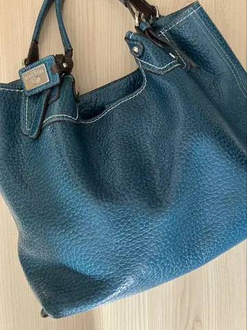 Pelle Borsa 파랑 가죽 토트백
