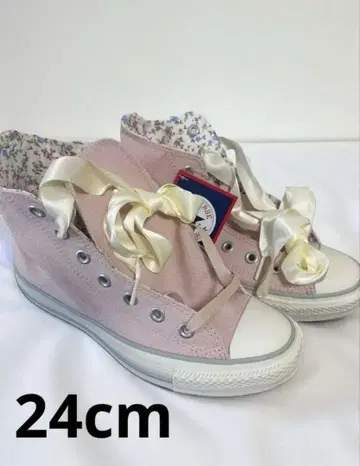 컨버스 하이컷 스니커즈 24cm 핑크