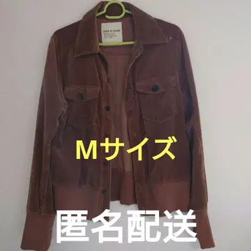 벨루어 셔츠 자켓 아우터 브라운 M 사이즈