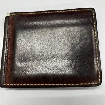 다크 브라운 가죽 머니클립