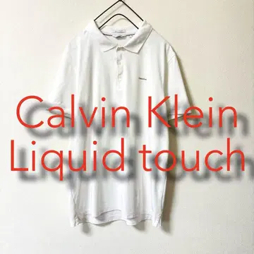 남성용 피케 셔츠 Calvin Klein 캘빈클라인 화이트 S