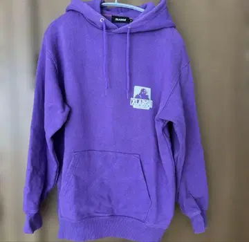 XLARGE 퍼플 후드티 후드 부착
