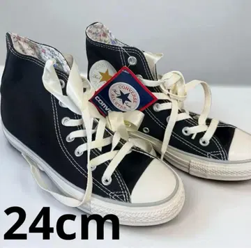 컨버스 하이컷 스니커즈 24cm 블랙