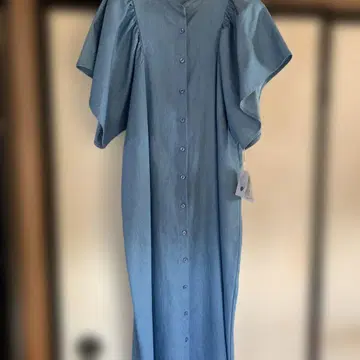 소매 프릴 원피스
