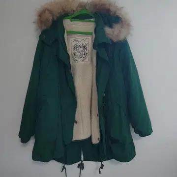 보송보송 코트 그린 보아