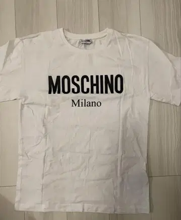 MOSCHINO 로고 T셔츠 TEEN 사이즈 화이트