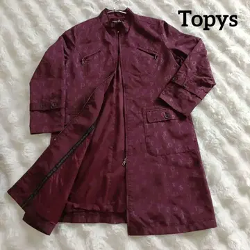새상품급 topys 올 패턴 코트 아틀리에 인형 알파벳 포켓 4개