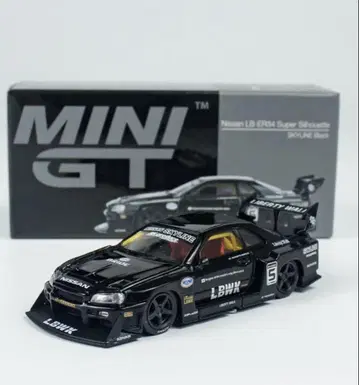 MINIGT 1/64 LB ER34 슈퍼 실루엣 스카이라인 Black