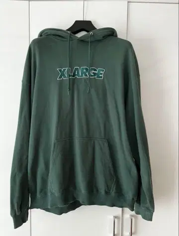 XLARGE 후드티 그린