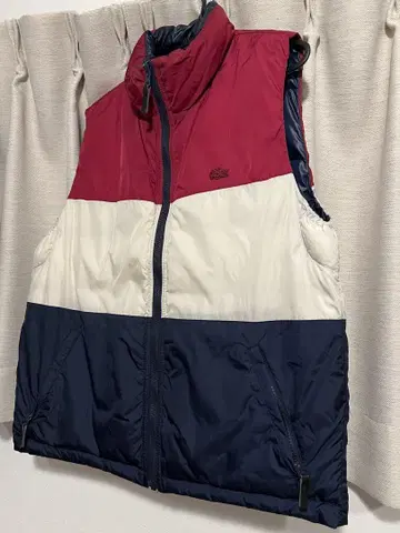 라코스테 (LACOSTE) 네이비 리버서블 다운 베스트 L 사이즈 (4)