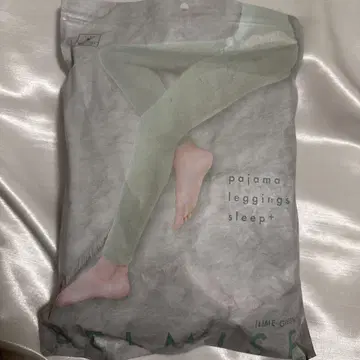 BELMISE 라임 그린 파자마 레깅스 S