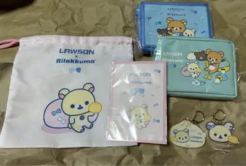 리라쿠지 E상 파우치 2종 코리락쿠마 복조리 아크릴 키링 특전 엽서