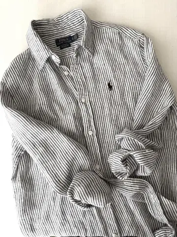 랄프 로렌 린넨 셔츠 relaxed fit