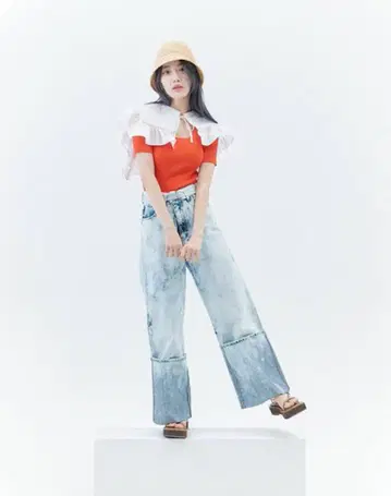 릴리 브라운 Lily BROWN 데님 미야와키 사쿠라 모델