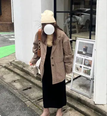 오버 사이즈 싱글 테일러드 자켓