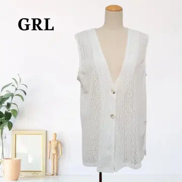 zB855 [ F ] GRL 프린지 시어 스캘럽 레이어드 베스트