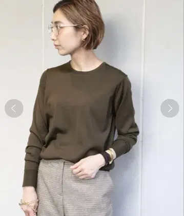 Deuxieme Classe 크루넥 풀오버 브라운