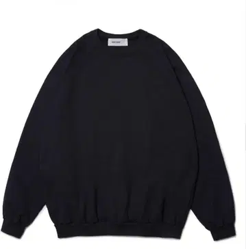everyone cotton crew neck sweat BLACK