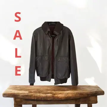 다크 브라운 가죽 아우터 G1 플라이트 자켓 보아