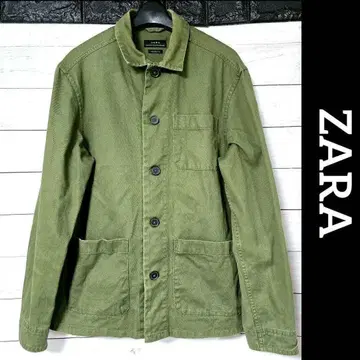 ZARA 얇은 소재 밀리터리 자켓 긴팔 셔츠 긴팔 셔츠