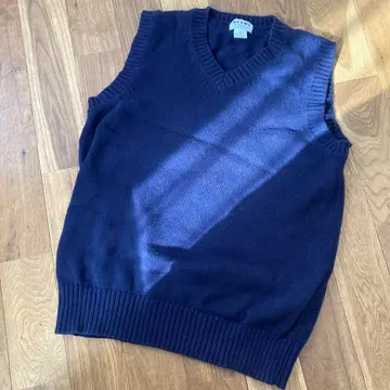 BEAMS 빔즈 코튼 베스트 M 사이즈 네이비 가을/겨울