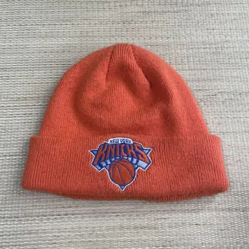 NBA 뉴욕 닉스 니트 모자 아디다스 오렌지