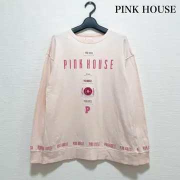 PINK HOUSE 로고 맨투맨 트레이닝복 핑크 긴팔 빈티지