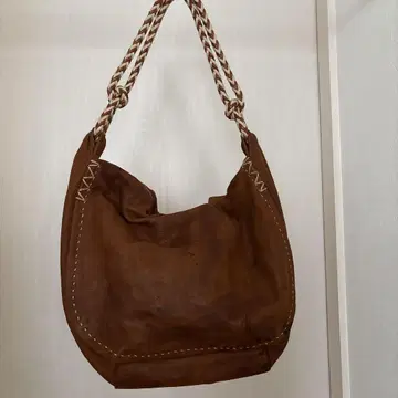 겐텐 브라운 가죽 숄더백