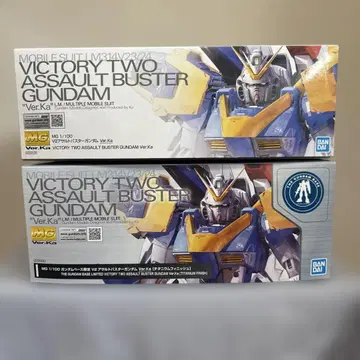 MG V2 어솔트 버스터 건담 Ver.Ka 2체 세트